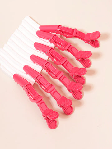 6PCS Alligator Hair Clip Hairdressing Clamps Plastic Hair Claw Professional Barber For Salon Styling Hairpins Hair Accessories