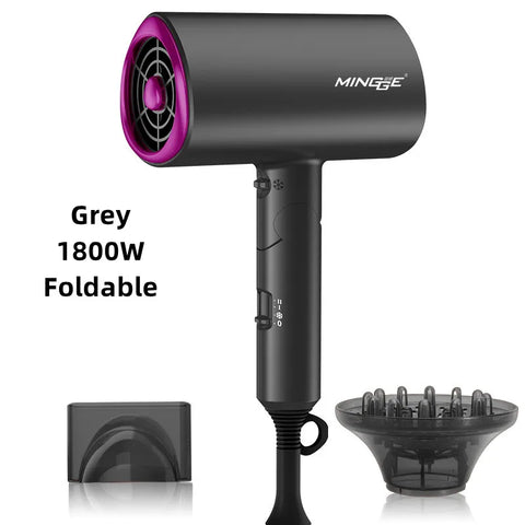 Hot Selling Professional Hair Dryer Negative Ion High Power Blue Light Foldable Electric Hair Dryer Salon Hair Tools Home
