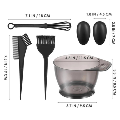 Colour Bowl Hairdressing Black Professional Hairdressing Bowl for Hair Dying Dyeing Bowl To Paint Hair Hairdressing Paints RFW01