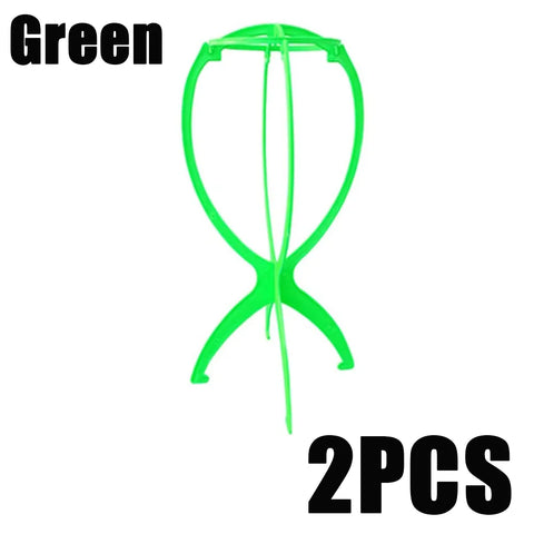 1/2/3pcs Folding Wig Stand Plastic Portable Hat Display Stand Adjustable Durable Barbershop Fashion Model Holder Home Salon Use