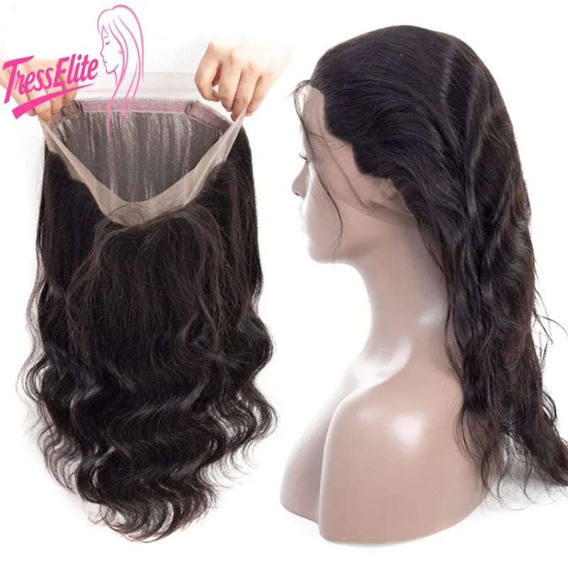 Premium 360 Hair Blocks Natural Color European and American Big Wave Women's  Lace Wig Hair Blocks Pre Plucked Baby Hair