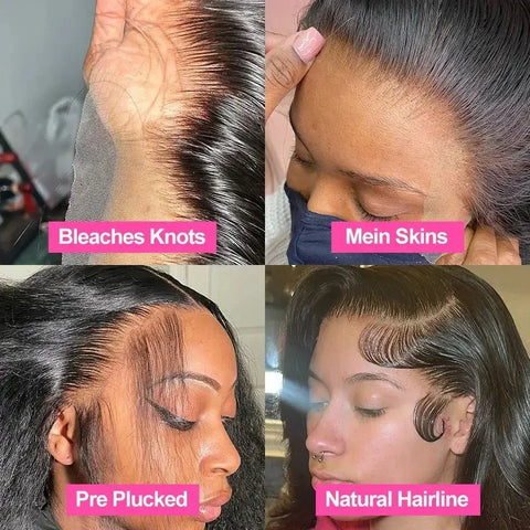 Straight Short Bob 13x4 13x6 Hd Lace Front Human Hair Wigs 4x4 5x5 Lace Closure Wig Brazilian Black Wig For Women Cheap On Sale