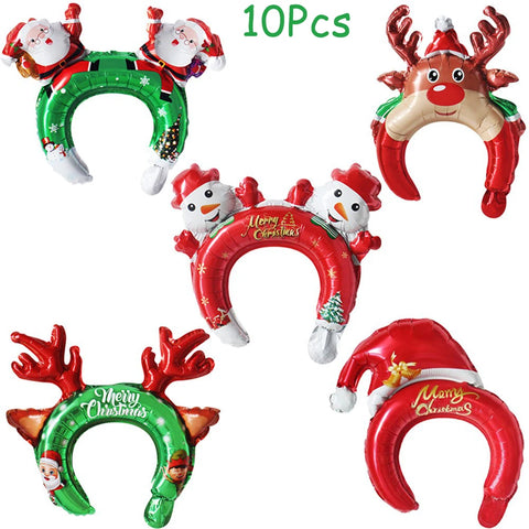 10pcs/set Christmas Style Ball Headband Christmas Cosplay Hair Accessories Christmas Decorations Xmas clearance Navidad 2025