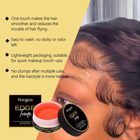 Flyaways Control Hair Gel Wax Styling Balm For Frizz Taming And Edge Styling Natural Shine Non Greasy Formula For Men And Women