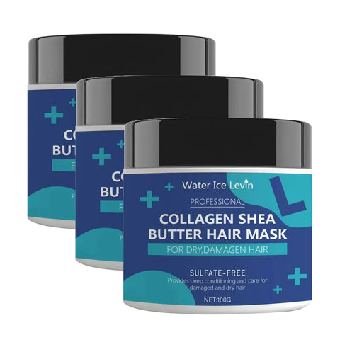 Collagen & Shea Butter Hair Mask - Sulfate-Free Deep Conditioning Treatment for Dry, Damaged Hair, Restores Moisture & Softness