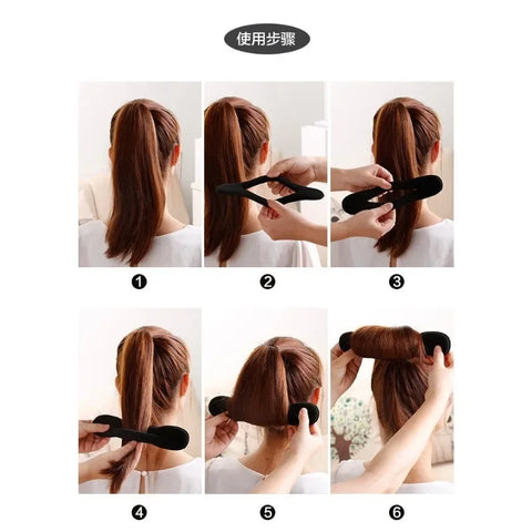 New Sponge Plastic Loop Curly Hair Maker Hair Scrunchie Headband Twist Donut Bun Curler Braiders Hairbands Hairs Styling Tools