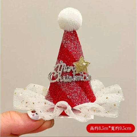 Christmas Hairpin Cute Christmas Hair Accessories Female Plush Bow Autumn And Winter Wash Christmas Hairband Jewelry