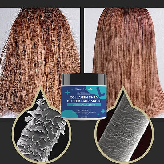 Collagen & Shea Butter Hair Mask - Sulfate-Free Deep Conditioning Treatment for Dry, Damaged Hair, Restores Moisture & Softness