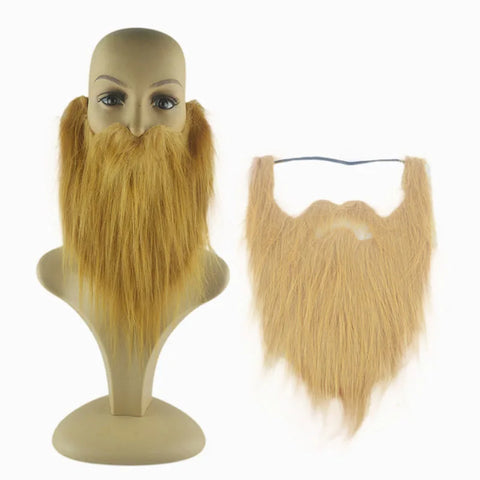 Santa Claus Wig And Beard Synthetic Hair DIY Fancy Dress Fake Beard  Short Cosplay Wigs For Men White Hairpiece Accessories