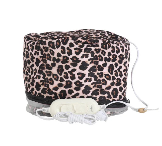 Heating Thermal Steamer Cap Electric Hot Treatment Cap for Natural Black Afro Hair Heated Hair Care Spa Hat for Home Use