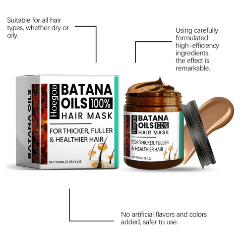 Patana Oil Hair Mask Deep Conditioning Treatment with Vitamin E Glycerin Repairs Dry Damaged Hair Adds Shine and Softness 100ml