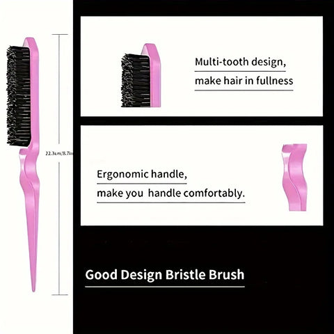 8-piece hair styling set, 6.76 oz spray bottle and nylon hair brush, mouse tail comb, edge control hair brush and hair tail tool