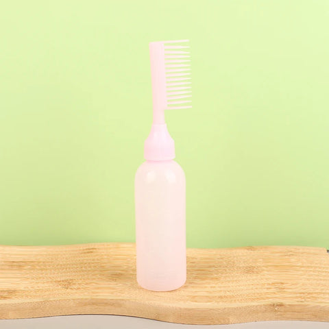 Hair Dye Refillable Hair Coloring Hairdressing Styling Tools Scalp Potion Oil Applicator Bottle Comb Hairdressing Shampoo Bottle