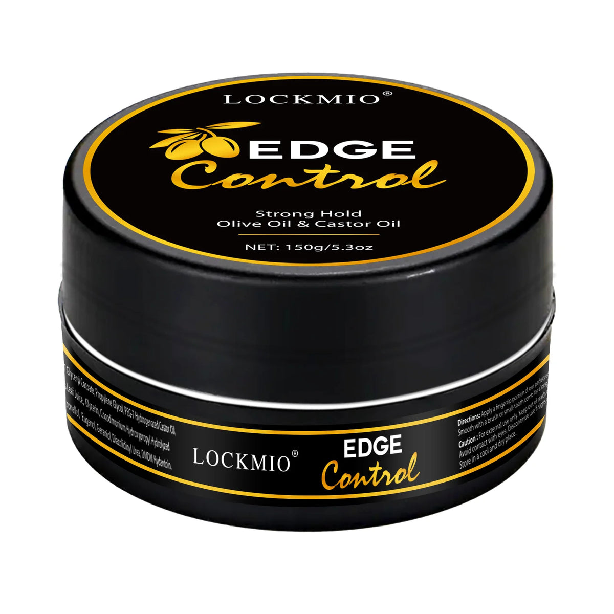 Natural Edge Control Wax With Olive Oil Moisturizing Finish Strong Hold Long-Lasting No Greasy For Wig Hair Styling Gel Cream