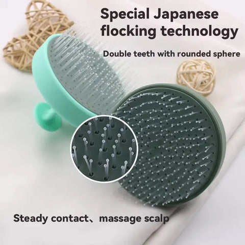 Soft Silicone Bristles Scalp Massage Brush Hair Washing Scalp Exfoliator Brush Hair Scrubber Hair Scalp Massager Shampoo Brush