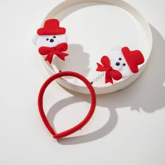 Christmas Decoration Headbands for Women Antlers Snowman Christmas Tree Head Buckle Decorations Xmas Party Gift Hair Accessories
