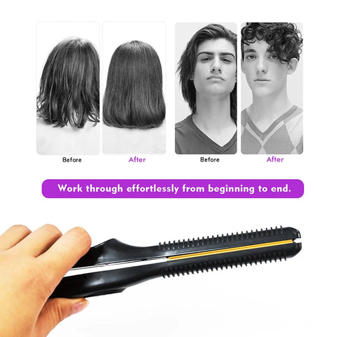 Mini Teddy Wave Hair Straightener Thin Pencil Flat Iron Titanium Professional Salon Hair Curler for Short Hair