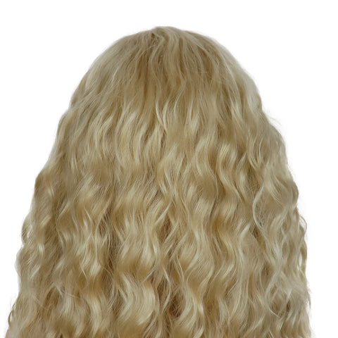 Synthetic 28 inches Long Blonde Curly Wig for Women Fluffy Wavy Wavy Wigs Natural Hair Replacement Cosplay Costume Wig