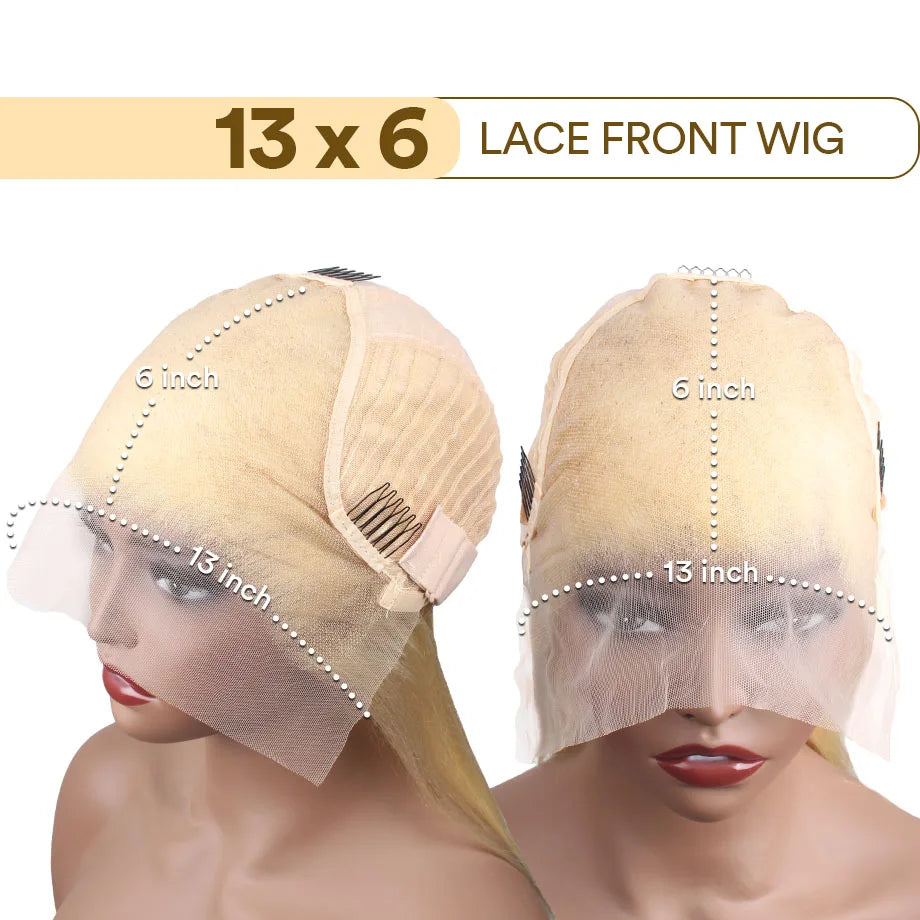 Blonde 613 Hd Lace Frontal Wig 13x6 Human Hair Wig Body Wave 13x4 Transparent Lace Front Wig Pre Plucked For Women 200 Density