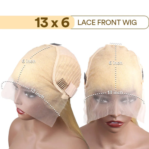 Blonde 613 Hd Lace Frontal Wig 13x6 Human Hair Wig Body Wave 13x4 Transparent Lace Front Wig Pre Plucked For Women 200 Density