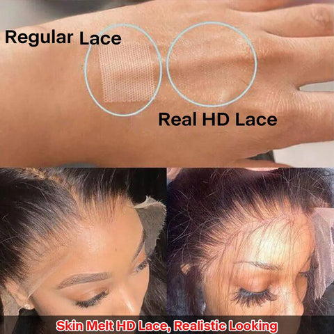 13x4 Lace Front Wigs Human Hair PrePlucked 13x6 Transparent Lace Straight Wig Natural Black Wig Long Hair 4x4 Lace Closure Wigs