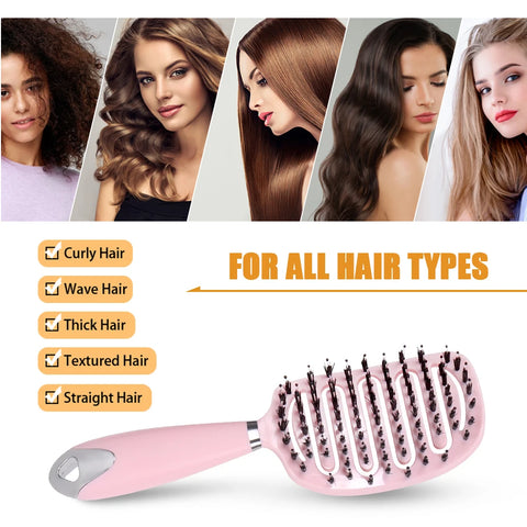 Hollow Out Hair Brush Scalp Massage Combs Detangler Comb For Women Detangling Hairdressing Salon Styling Tool Wet Dry Curly Hair