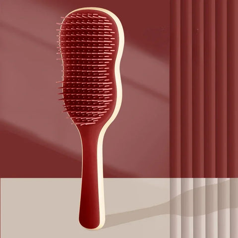 Anti-Detangling Hair Comb - Massage Features Fast Blow-Drying Curling Hair Brush Styling Tool for Efficient Hair Care