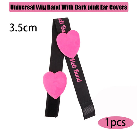 2.5Cm 3Cm 3.5Cm 4Cm Wig Elastic Band With Ear Protector Black Lace Melting Band For Laying Edges Down Adjustable Band 1Pcs 3Pcs
