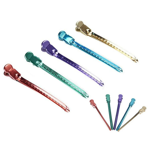 12pcs Alligator Hair Clips Hairdressing Clamps Claws Barber Sectioning Clip Crocodile Hairpin Hair Styling Tools pince cheveux