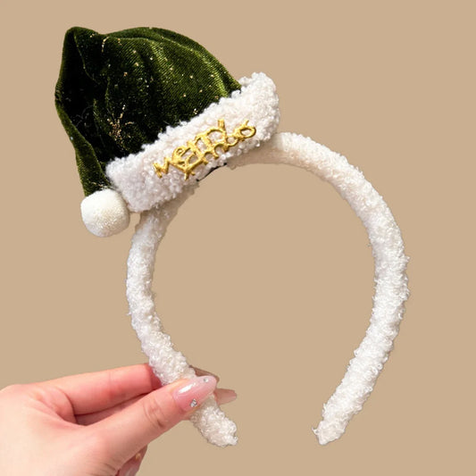 1PC Christmas Headband Hair Clips Cute Hair Accessories for Kids Holiday Party Dress Up Gifts Snowflake Letter Design Hairband
