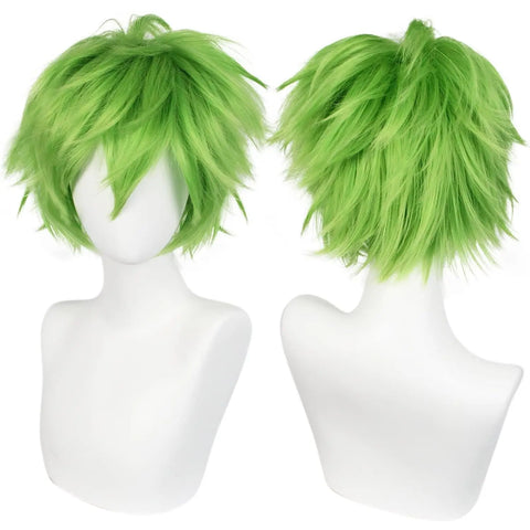Short Black Men's Cosplay Synthetic Wig for Halloween Christmas Event Costume Party Black Men Wig for Men Women Anime Cosplay