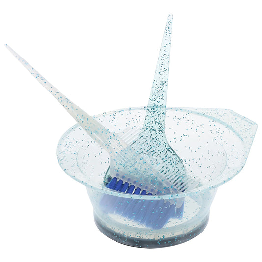 1Set Hair Coloring Brush Set Reusable Thickened Mixing Bowl Salon Tool Hair Dye Mixing Bowl Brush Kit Salon Supplies