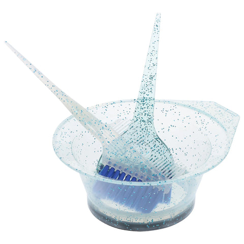 1Set Hair Coloring Brush Set Reusable Thickened Mixing Bowl Salon Tool Hair Dye Mixing Bowl Brush Kit Salon Supplies