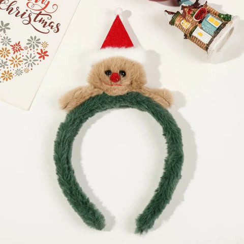 Winter Holiday Headbands,Cute Christmas Antler Hairbands for Women Girl Party Holiday Favors Photos Booth Hair Accessories