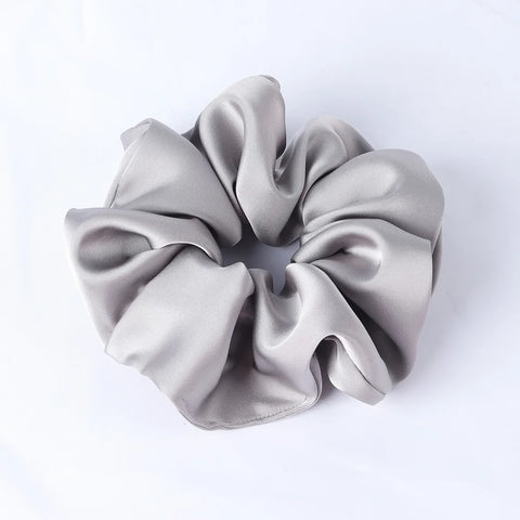 Oversize Satin Scrunchies Elastic Hair Ties Women Girls Big Silk Hair Bands Ponytail Holder Hair Rubber Bands Hair Accessories