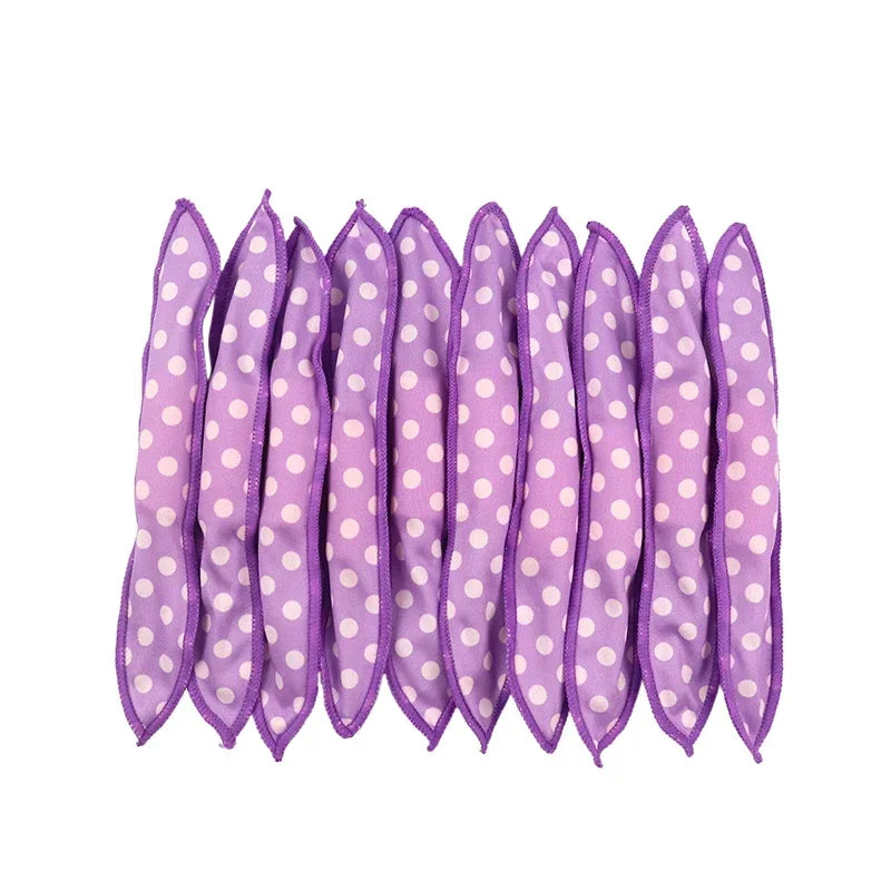 10 Pcs/Lot Hair Curlers Soft Sleep Pillow Hair Rollers Set Best Flexible Foam and Sponge Magic DIY Hair Styling Tools