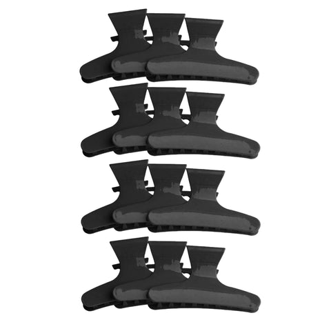 12PCS Colorful Hair Section Clips Hairdressing Seamless Hair Clip Barber Fixed Professional Women's Braided Styling Accessories
