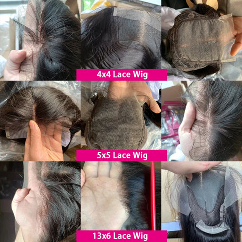 36 34 32 inch 5x5 6x6 Lace Closure Wig 42 40 30 inch Long Thick 13x6 Pre Plucked Straight Human Hair Lace Frontal Wigs For Women