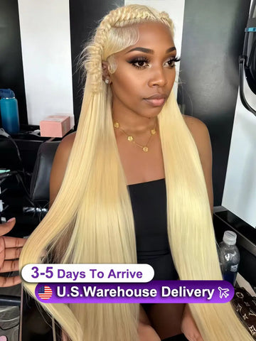 40 Inch 613 Blonde 13X6 Hd Lace Frontal Wig Straight Lace Front Wigs Human Hair 13X5 Lace Front Human Hair Wig For Women Rovess 