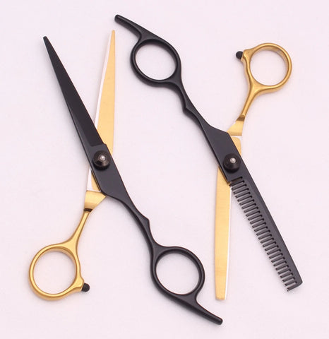 6.0'' Inches Hair Scissors Professional Cutting Shears Thinning Hairdressing Haircut Set Salon Barber & Home Japanese Steel 1001
