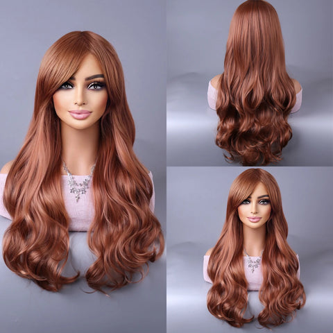 High-temperature Silk Wig Natural Realistic Super Light Fake Wig For Cool Women Girl Party Cosplay Wig Everyday Fashion Modeling