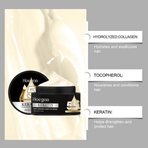Keratin Hair Mask Treatment  Salon Quality Intensive Repair For Damaged Hair Smooth Frizz Control Hydrating Shine Boost