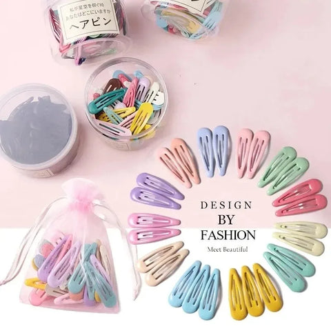 Aesthetic Hair Clips Barrettes BB Pins Alloy 5cm Cute Sweet Ins Style Ladies Girls Kids Small Hair Clips 10-40Pcs
