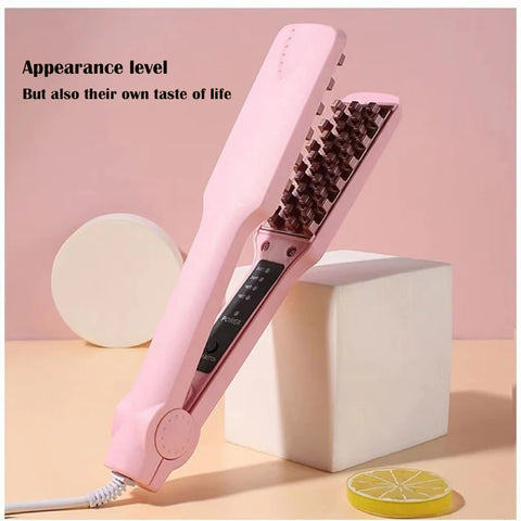 3D Grid Hair Crimper Volumizer Ceramic Professional Hair Fluffy Corrugated Curler Flat Iron Corn Hair Splint Perm 4 Temperatures
