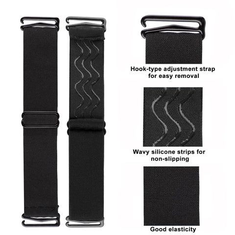 Adjustable Wig Band For Holding Wigs Non Slip Wig Band 1-3Pcs Black Adjustable Elastic Band For Wigs Making