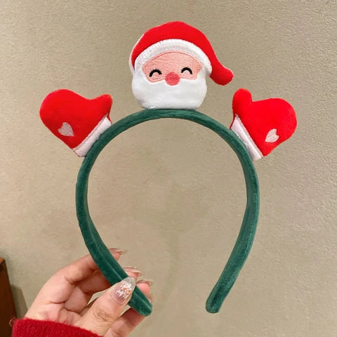 Christmas Children's Plush Santa Hat Hair Accessories Women's Cute Christmas Cap Holiday Decorative Hair Clips
