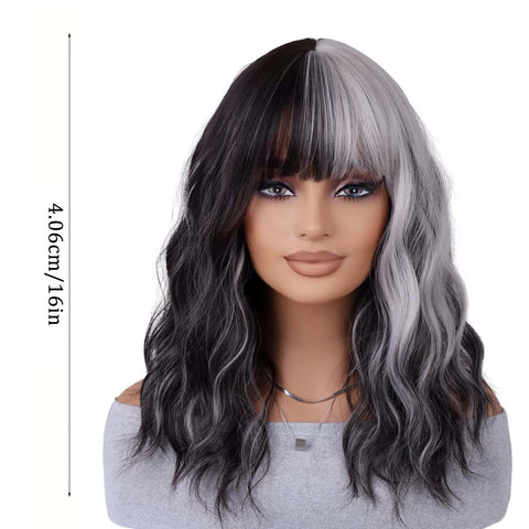 High-temperature Silk Wig Natural Realistic Super Light Fake Wig For Cool Women Girl Party Cosplay Wig Everyday Fashion Modeling
