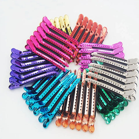 12pcs Alligator Hair Clips Hairdressing Clamps Claws Barber Sectioning Clip Crocodile Hairpin Hair Styling Tools pince cheveux