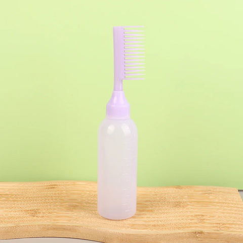 Hair Dye Refillable Hair Coloring Hairdressing Styling Tools Scalp Potion Oil Applicator Bottle Comb Hairdressing Shampoo Bottle