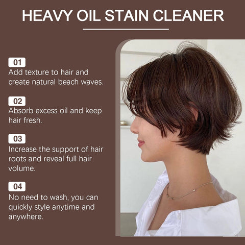 Hoegoa Sea Salt Dry Shampoo No Rinse Styling Oil Control Refreshes Greasy Hair Volumizing Smooth Spray  Hair Care Travel Size